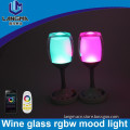 Langma dimming led table lamp,multi function desk light multicolor Elegant Art Deco Wine Glass mood lamp cafe lighting